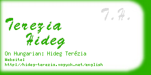 terezia hideg business card