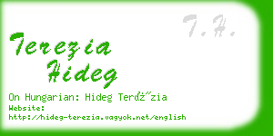 terezia hideg business card